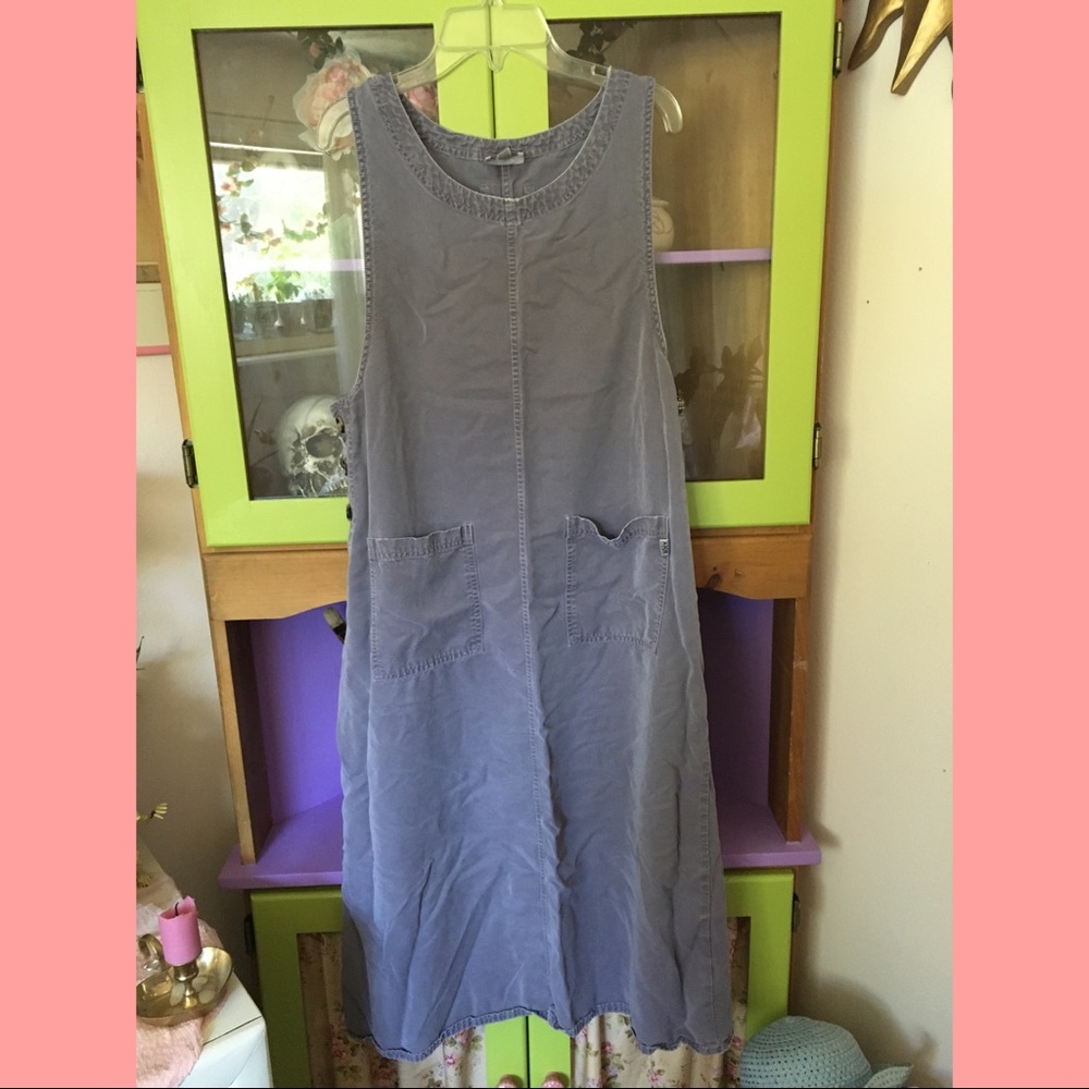 💐purple jumper/overall petite dress💐